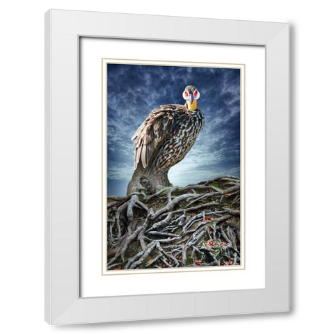 Back to My Roots White Modern Wood Framed Art Print with Double Matting by Heine, Ben