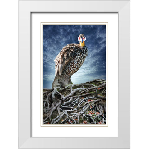 Back to My Roots White Modern Wood Framed Art Print with Double Matting by Heine, Ben