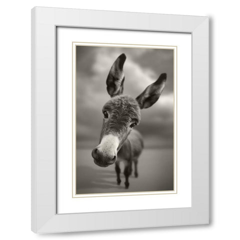 Hey There White Modern Wood Framed Art Print with Double Matting by Heine, Ben