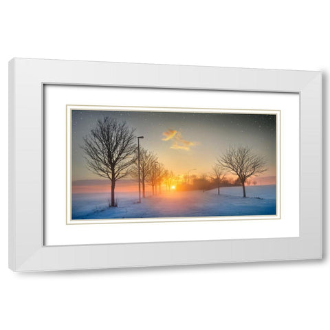 New Year, New Hopes White Modern Wood Framed Art Print with Double Matting by Heine, Ben