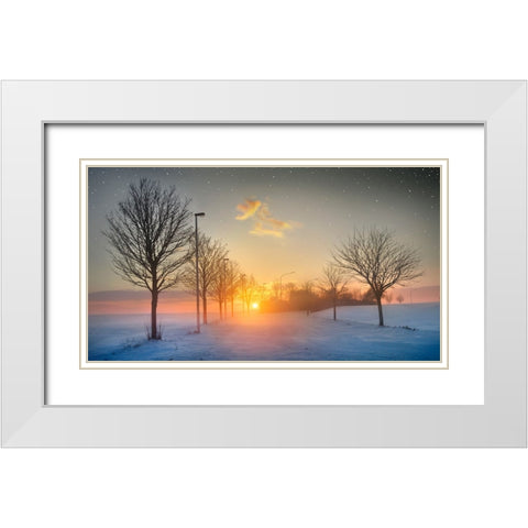 New Year, New Hopes White Modern Wood Framed Art Print with Double Matting by Heine, Ben