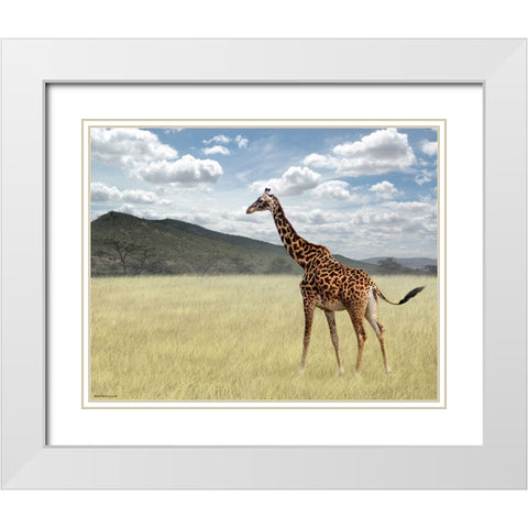 Once Upon a Time in Kenya - 3 White Modern Wood Framed Art Print with Double Matting by Heine, Ben