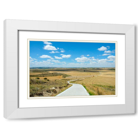 Santiago de Compostela pilgrimage - 160 White Modern Wood Framed Art Print with Double Matting by Heine, Ben