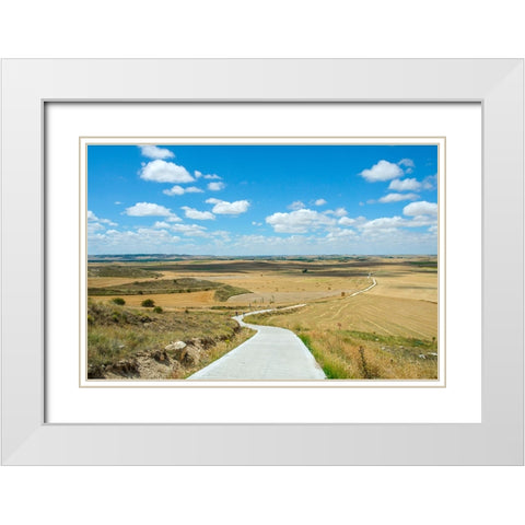 Santiago de Compostela pilgrimage - 160 White Modern Wood Framed Art Print with Double Matting by Heine, Ben