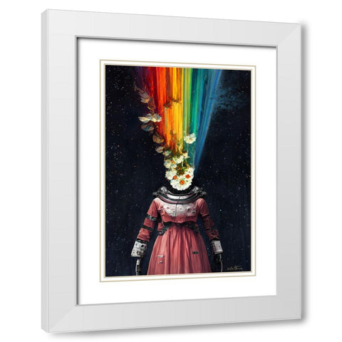 Astro Cruise 12 - 2 A Princess Dream White Modern Wood Framed Art Print with Double Matting by Heine, Ben