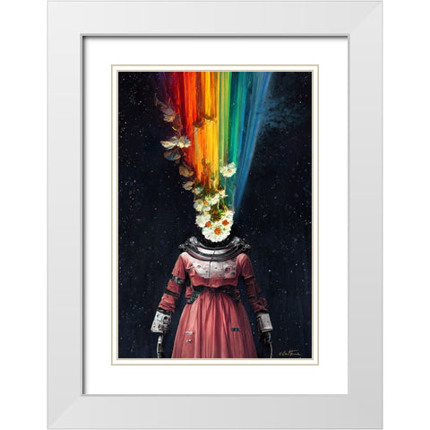Astro Cruise 12 - 2 A Princess Dream White Modern Wood Framed Art Print with Double Matting by Heine, Ben