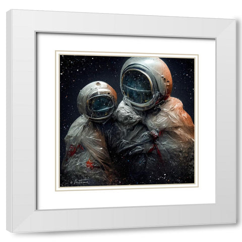 Astro Cruise 16 - Eternal Travellers in Plastic Uniforms White Modern Wood Framed Art Print with Double Matting by Heine, Ben