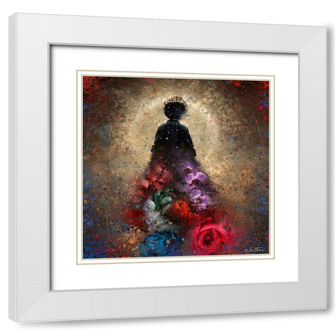 Astro Cruise 18 - Astro Queen RIP White Modern Wood Framed Art Print with Double Matting by Heine, Ben