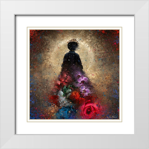 Astro Cruise 18 - Astro Queen RIP White Modern Wood Framed Art Print with Double Matting by Heine, Ben