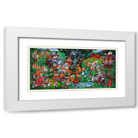 Alice White Modern Wood Framed Art Print with Double Matting by Bell, Bill