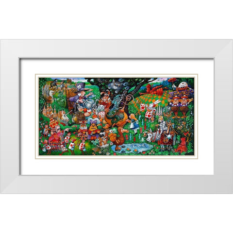 Alice White Modern Wood Framed Art Print with Double Matting by Bell, Bill