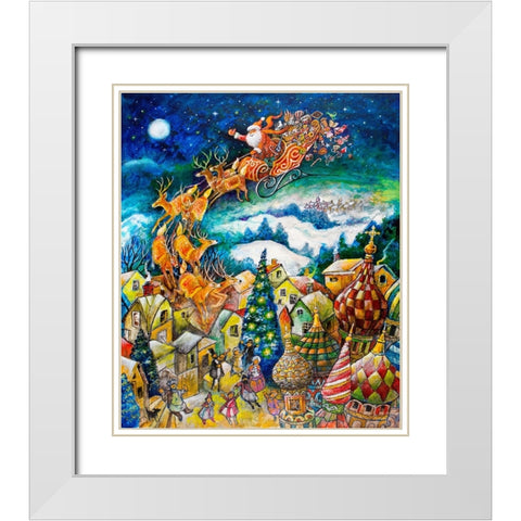 St. Nicholas White Modern Wood Framed Art Print with Double Matting by Bell, Bill