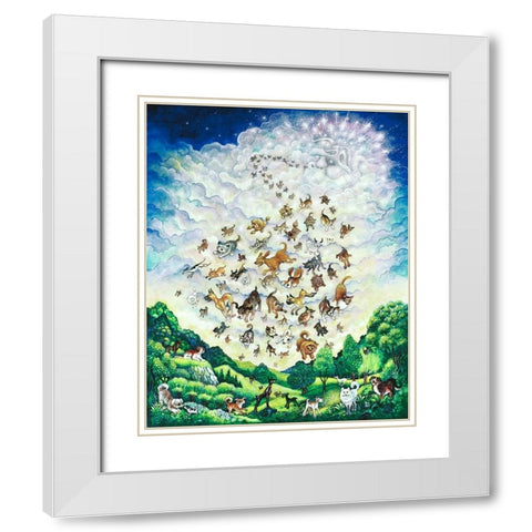 Canine Creation White Modern Wood Framed Art Print with Double Matting by Bell, Bill