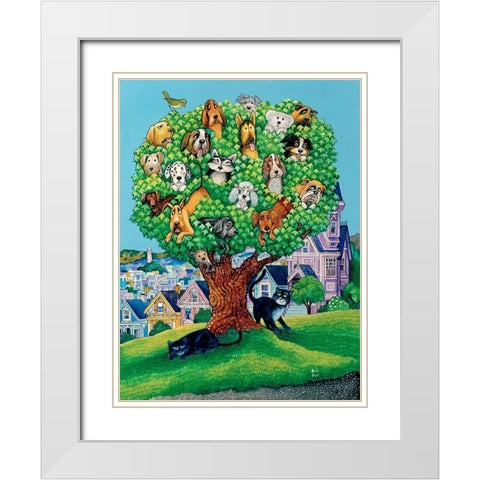 Buffys Dream White Modern Wood Framed Art Print with Double Matting by Bell, Bill