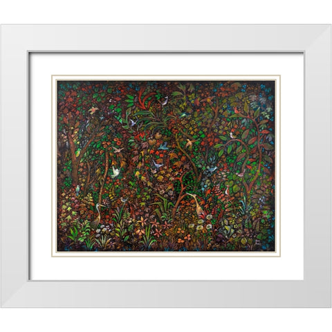 Frequent Flyers White Modern Wood Framed Art Print with Double Matting by Bell, Bill