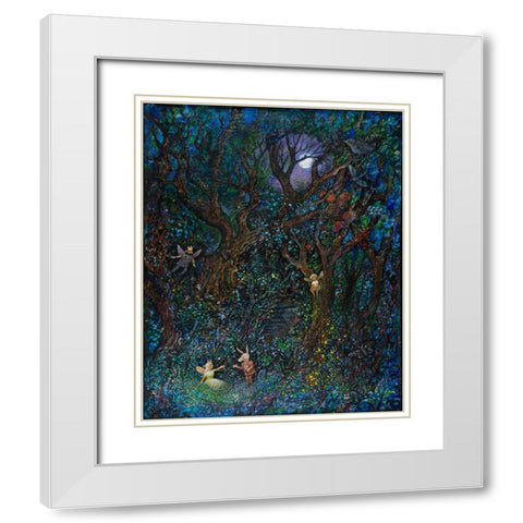 Midsummer Nights Dream White Modern Wood Framed Art Print with Double Matting by Bell, Bill