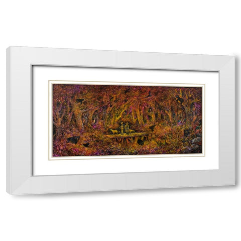The Bears Bridge White Modern Wood Framed Art Print with Double Matting by Bell, Bill