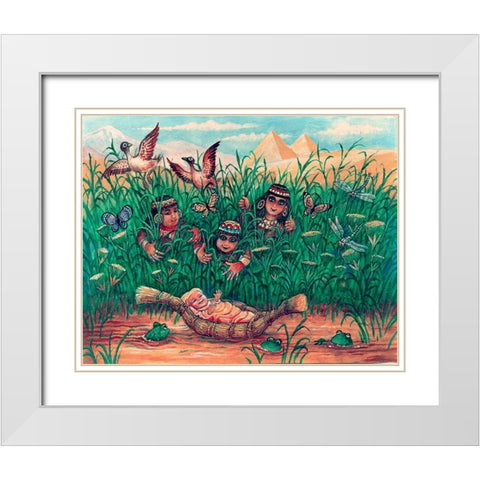 6 White Modern Wood Framed Art Print with Double Matting by Bell, Bill