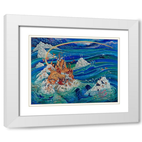 10 White Modern Wood Framed Art Print with Double Matting by Bell, Bill