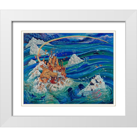 10 White Modern Wood Framed Art Print with Double Matting by Bell, Bill