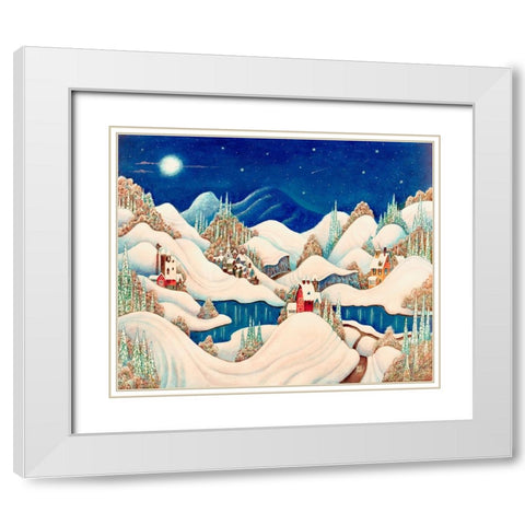 12 White Modern Wood Framed Art Print with Double Matting by Bell, Bill