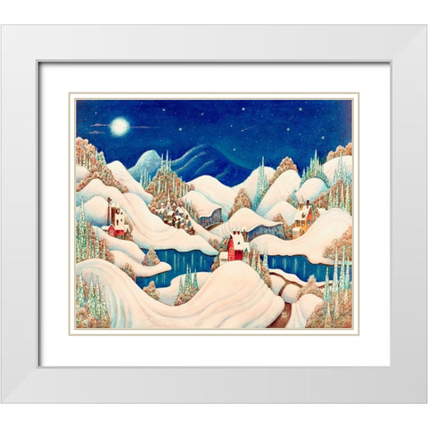 12 White Modern Wood Framed Art Print with Double Matting by Bell, Bill