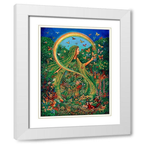 15 White Modern Wood Framed Art Print with Double Matting by Bell, Bill