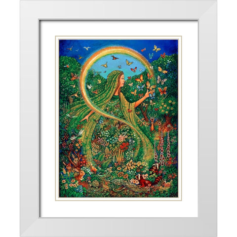 15 White Modern Wood Framed Art Print with Double Matting by Bell, Bill