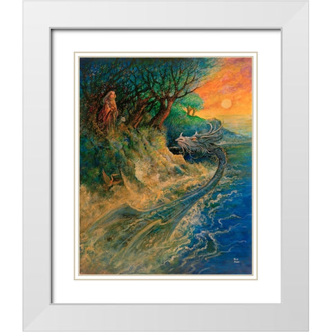 18 White Modern Wood Framed Art Print with Double Matting by Bell, Bill