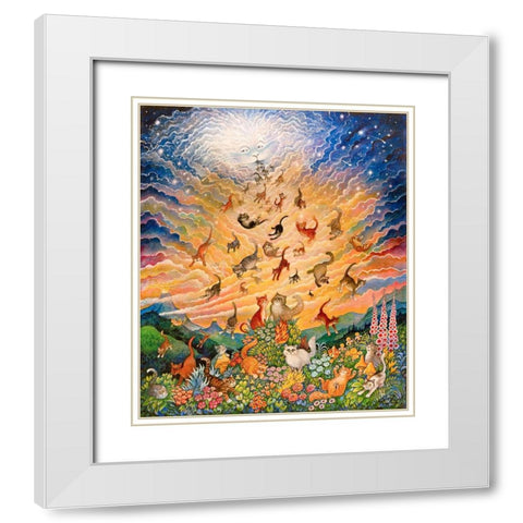 46 White Modern Wood Framed Art Print with Double Matting by Bell, Bill