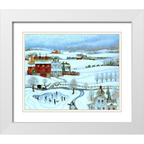 PA Winter White Modern Wood Framed Art Print with Double Matting by Bell, Bill