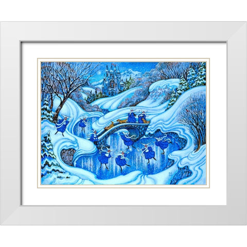 More Nuns White Modern Wood Framed Art Print with Double Matting by Bell, Bill