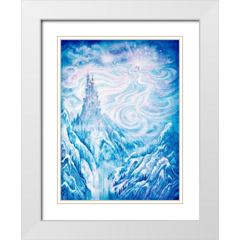 The Snow Queen  White Modern Wood Framed Art Print with Double Matting by Bell, Bill