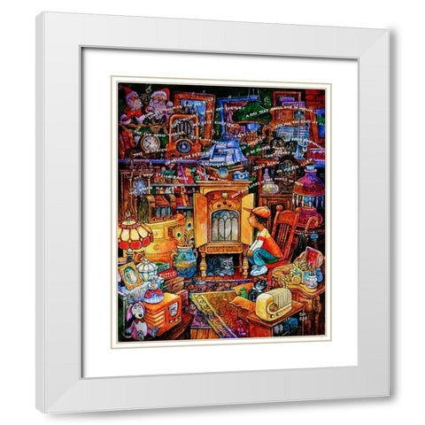 The Magic Box White Modern Wood Framed Art Print with Double Matting by Bell, Bill