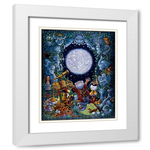 Starman (2) White Modern Wood Framed Art Print with Double Matting by Bell, Bill