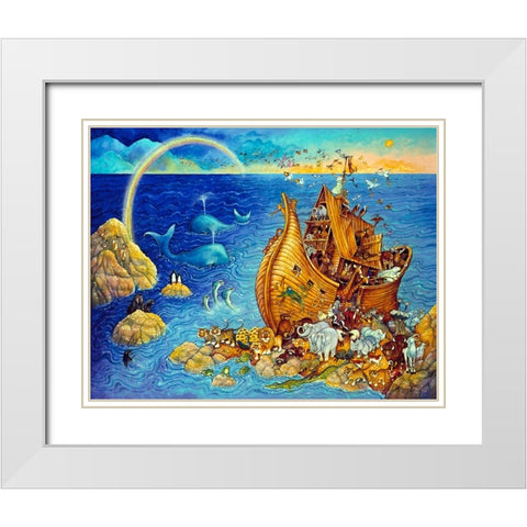 After The Flood White Modern Wood Framed Art Print with Double Matting by Bell, Bill