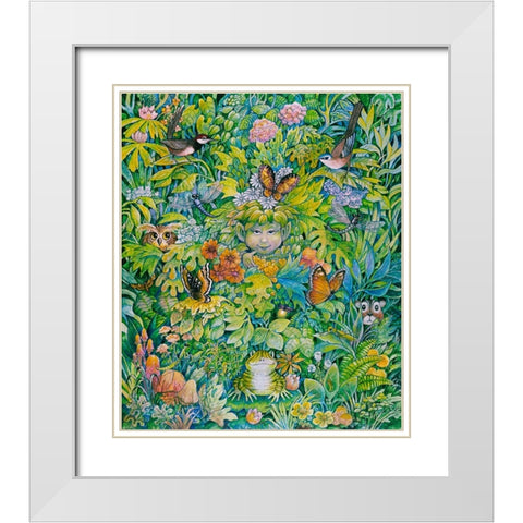 The Pixie White Modern Wood Framed Art Print with Double Matting by Bell, Bill
