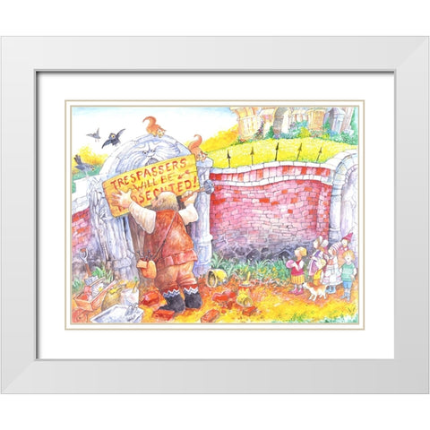 The Selfish Giant #11 White Modern Wood Framed Art Print with Double Matting by Bell, Bill