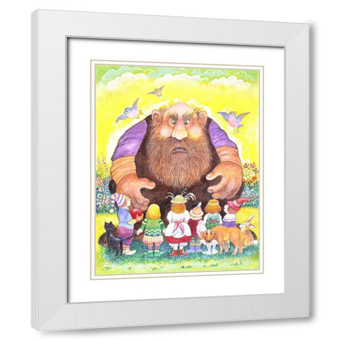 The Selfish Giant #13 White Modern Wood Framed Art Print with Double Matting by Bell, Bill