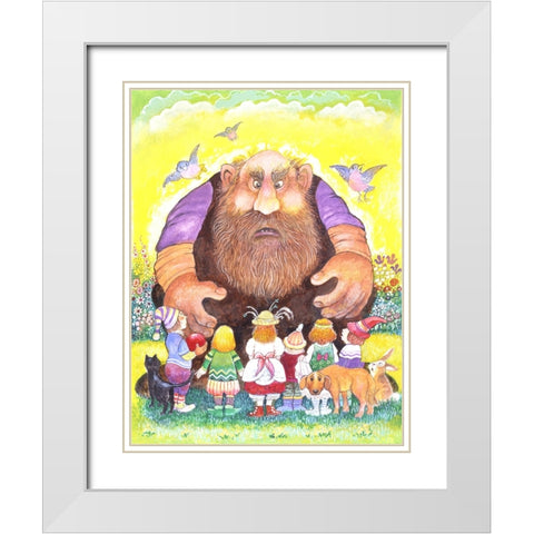 The Selfish Giant #13 White Modern Wood Framed Art Print with Double Matting by Bell, Bill