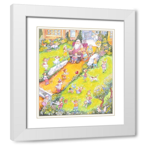 The Selfish Giant #14 White Modern Wood Framed Art Print with Double Matting by Bell, Bill