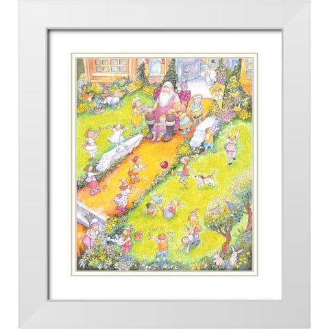 The Selfish Giant #14 White Modern Wood Framed Art Print with Double Matting by Bell, Bill