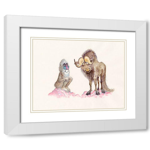 18C White Modern Wood Framed Art Print with Double Matting by Bell, Bill