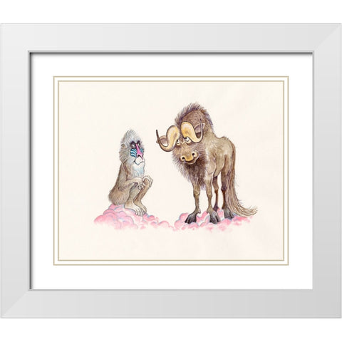 18C White Modern Wood Framed Art Print with Double Matting by Bell, Bill