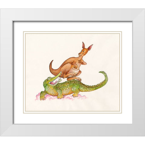 20A White Modern Wood Framed Art Print with Double Matting by Bell, Bill