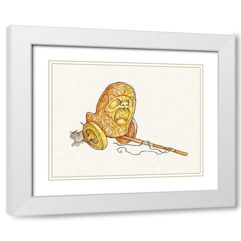 12A - Trojan White Modern Wood Framed Art Print with Double Matting by Bell, Bill