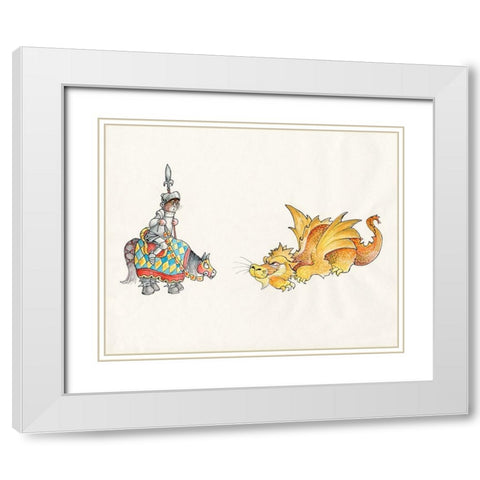 21A - Medival White Modern Wood Framed Art Print with Double Matting by Bell, Bill
