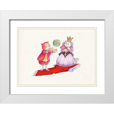 29A - Columbus White Modern Wood Framed Art Print with Double Matting by Bell, Bill