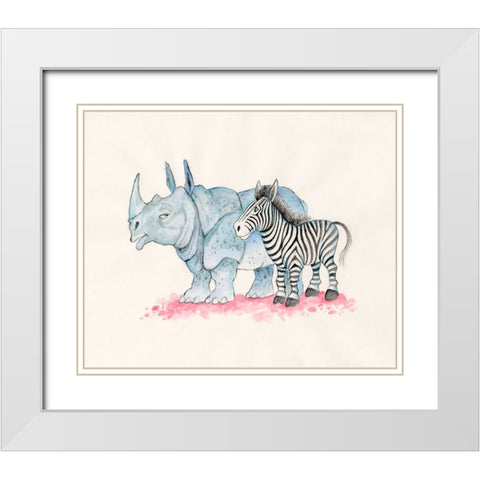 33A White Modern Wood Framed Art Print with Double Matting by Bell, Bill