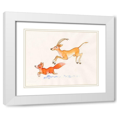 35A White Modern Wood Framed Art Print with Double Matting by Bell, Bill